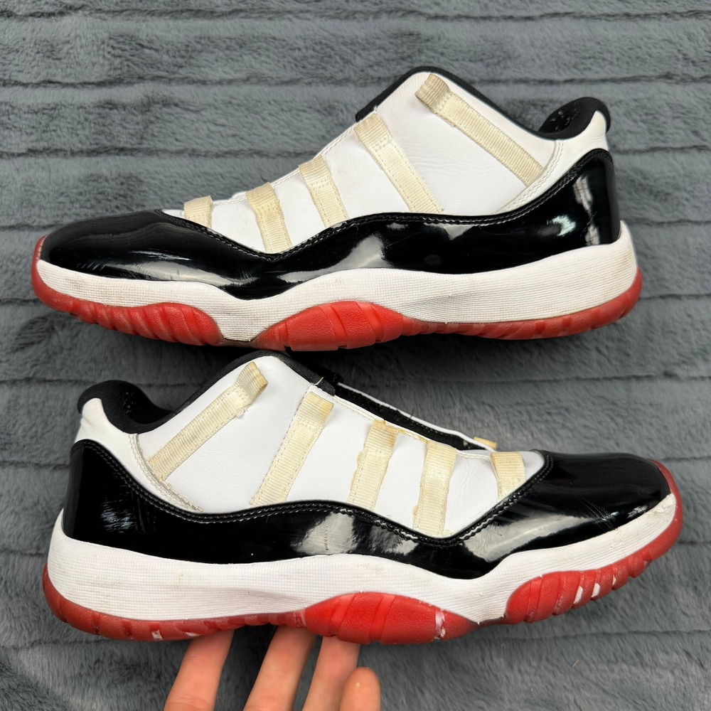 Air Jordan 11 Retro Low Concord Bred White Black Red AV2187-160 Mens 10